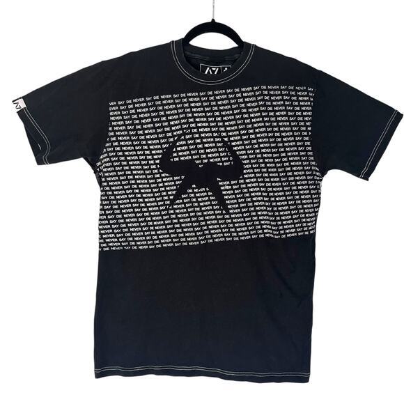 A7 Bar Grip Shirt XL Black Never Say Die Powerlifting Gym Tee Grip Back Logo - Picture 1 of 12